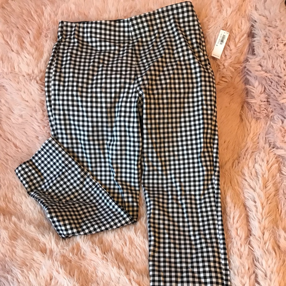 Gingham Skinny Pants